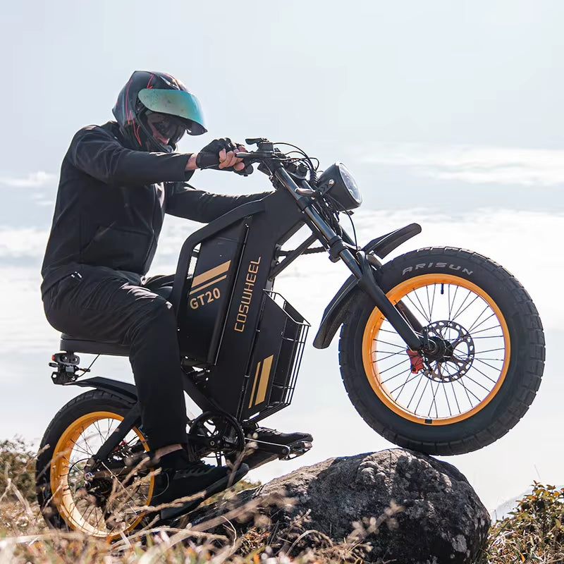 Ebike GT20 Adult Electric Motorcycle Mountain Bikes 20Inch 48V Electric Bike Fatbike Adult Motorcycles Drit Bike