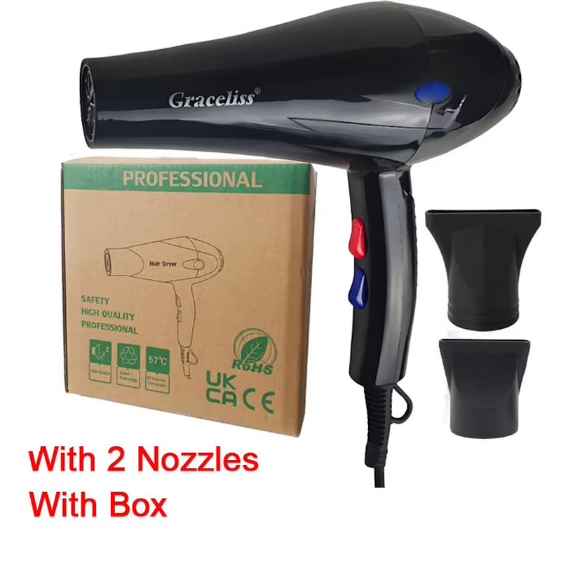 For Hairdresser and Hair Salon Long Wire EU Plug Real 2100W Power Professional Blow Dryer Salon Hair Dryer Hairdryer