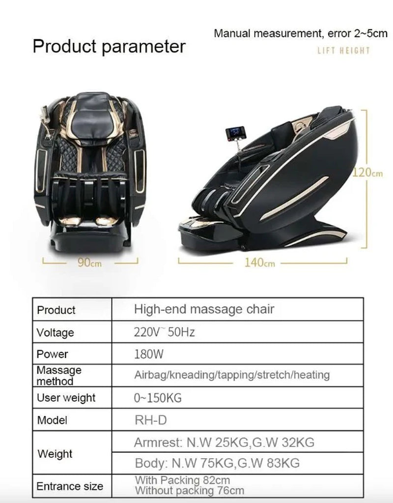 9 Series Royal King 5D Massage Chair